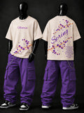NEXTWIN Spring Blossom Oversized T-Shirt | Premium 240 GSM Cotton | Floral Graphic Streetwear Tee