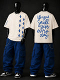 NEXTWIN Small Steps Everyday Oversized T-Shirt | Premium 240 GSM Cotton | Inspirational Graphic Streetwear Tee