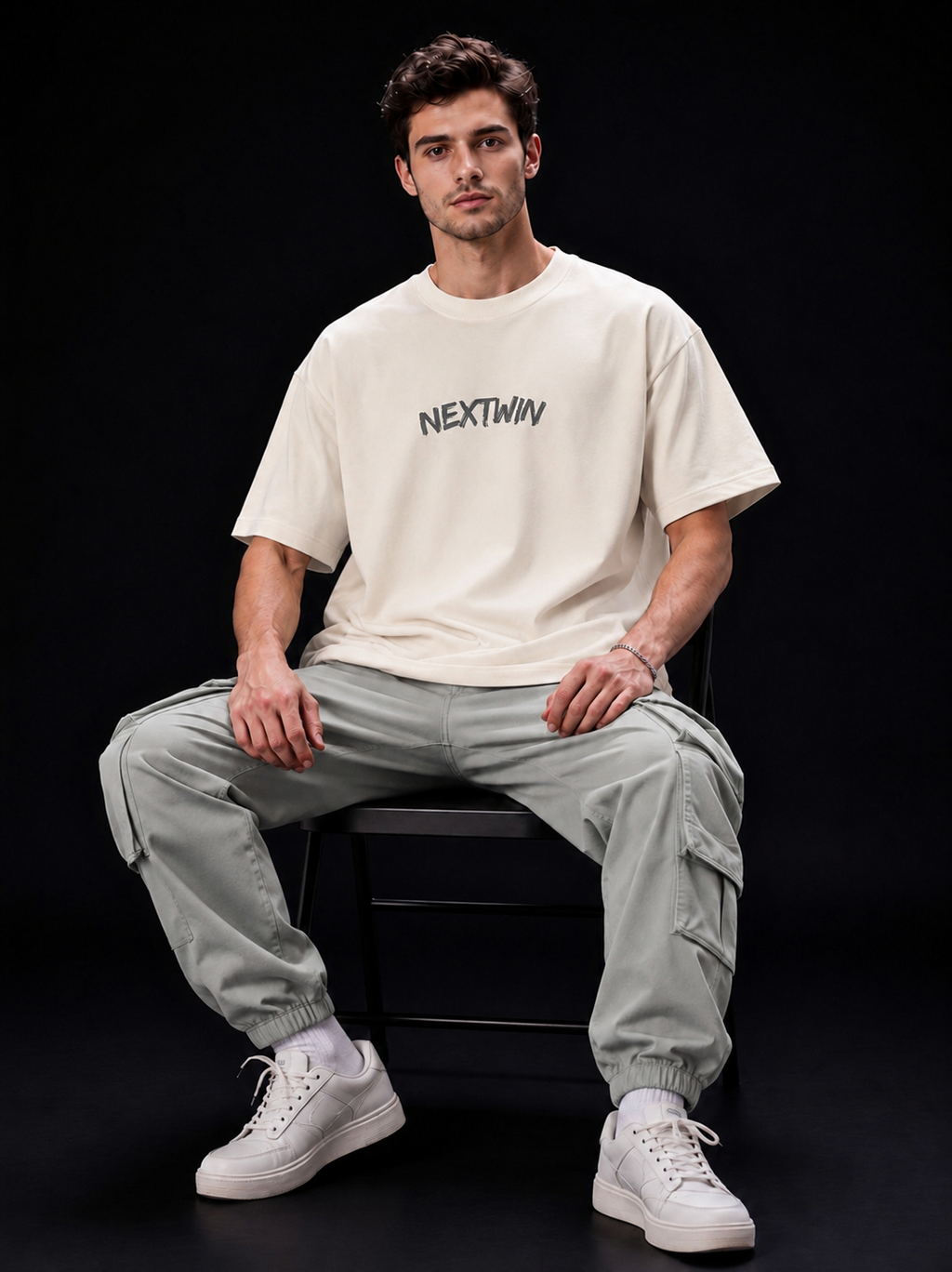 NEXTWIN Rooted Oversized Graphic T-Shirt – Tree of Life Back Print | 240 GSM Premium Cotton